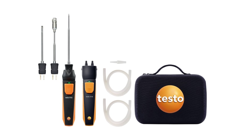 Testo Smart Probes sada HVAC s testo 915i, testo 510i a třemi sondami typu K